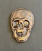 Solid Copper Skull Paperweight — Scribe Fine Papers