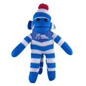 Blue Sock Monkey in Custom Bandana 16"