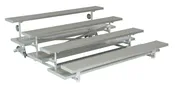 3 & 4 Row Tip N' Roll Low-Rise Preferred Bleachers