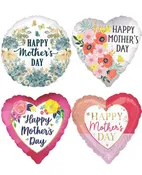 4" Mini Air Filled Mother's Day Pre-Inflated Balloon
