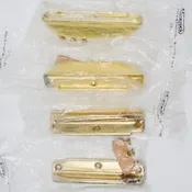 Brass Drawer Pulls or Window Sash Lifts - Set of 4 with Screws