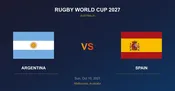 Argentina vs Spain Tickets - Rugby World Cup 2027 Melbourne