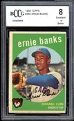 1959 Topps #350 Ernie Banks Card BGS BCCG 8 Excellent+