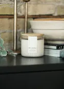 Be Still Lavender & Sage 15 oz. Clear Jar Soy Candle