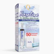 Nasaline® Nasal Rinsing System Kit with 50 Premixed Saline Packets