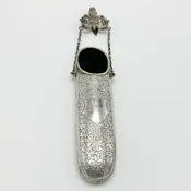 Antique Silver Reading Glass Case