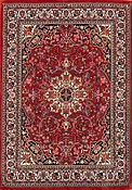 5x7 Rug, Handmade Persian Bijar Rug, Mauve and Rose Color Rug