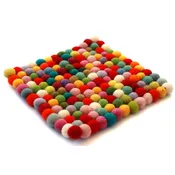 Felt Ball Trivet Multi-Color