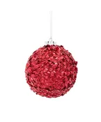 100MM Red Glitter Ball