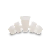 Classic Hair Clip | Small | Coconut White