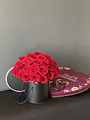 3 Dozen Roses with Chocolates