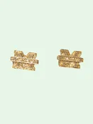 Marshall Gold Plate Stud Earrings