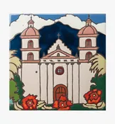 Old Mission Santa Barbara Art Tile — Old Mission Santa Barbara