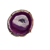 Amethyst Agate Napkin Rings (Set of 2)