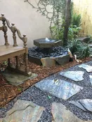 Blue Thumb  Basalt Bird Bath Fountain Kit