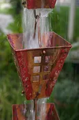 Arts &amp;amp; Crafts Copper Rain Chain Metal Art