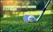 5'x3' Vinyl Golf Banner