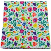 $12.00 SALE Fabric 72" Spring Flowers with Hearts