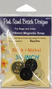 Magnetic Purse Snap - Black Nickel 3/4in (18mm)