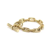 18K Yellow Gold Chaine D’Ancre Tresse Bracelet by Hermès, Serial FL35219