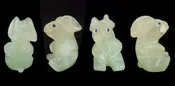 Afghanistan Travertine Rabbit by Hiram Peynetsa