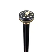 Antique 35.5" Gamer's Walking Stick with Poker Dice