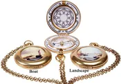 Enamel Pocket Compass