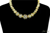 Black Crystal Beaded Necklace