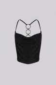 After Party Rhinestone Crop Top