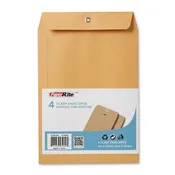 PaperRite 9x12 Clasp Envelopes, 4-Count, Wholesale