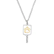Born to Rally Pickleball Paw Necklace