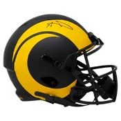 Aaron Donald Autographed Los Angeles Rams (ECLIPSE Alternate) Deluxe Full-Size Replica Helmet - JSA