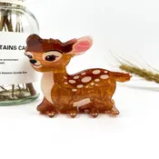 Adorable Calm Deer Animal Printed Hair Claw Clip: Brown