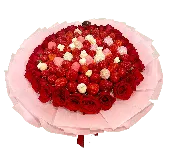 “Pretty in Pink” – Bouquet with Fruits and Roses