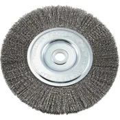 Forney 6 In. Crimped, Fine .008 In. Bench Grinder Wire Wheel