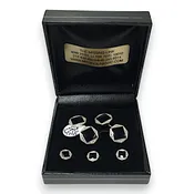 14K Diamond and Onyx Cufflinks Stud Set