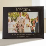 Personalized Mr. & Mrs. Picture Frame (Black)