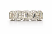 Baguette Halo Band — Throckmorton Watches & Jewlery