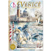 A Walk In Venice Junk Journal & Ephemera Book A4 32/Pkg
