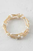 5 Row Pearl Bracelet