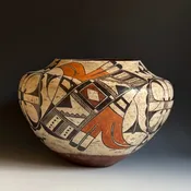 Acoma Pueblo Four Color Olla circa 1915-25 — Kimosabé Vintage Southwest - Taos -