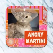 Angry Martini Coaster