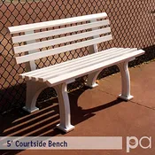 5' Courtsider Bench