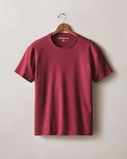 Men's Brushed Crew Tee - Syrah Heather