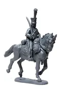 40mm Peninsular French Hussar, Sword Shouldered, Cantering Horse - Available to Order