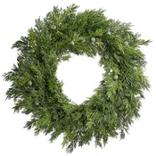20" Juniper Wreath - Green
