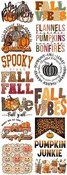Fall Fun Junkie Pumpkins DTF Gang Sheet
