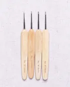 Chiaogoo Metal Head Natural Crochet Hooks