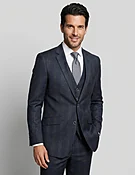 ANGEL 3 PC BLACK MODERN FIT SUIT