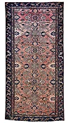 4' 4 x 9' 3 Hand Knotted Ultra Vintage Persian Wool Runner Rug